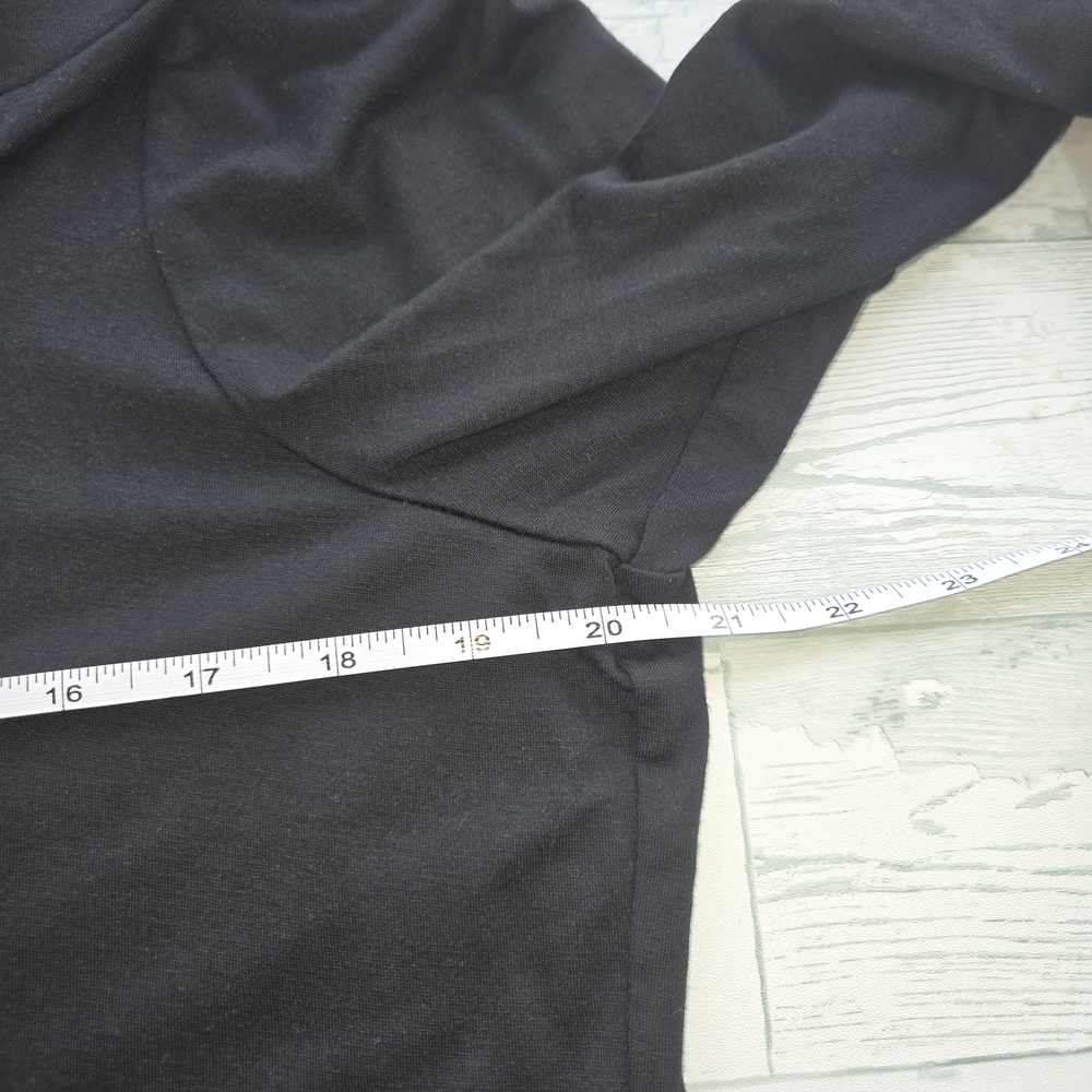 Leo & Nicole Black Mock Neck Top NWT Size PXL - Picture 5 of 9